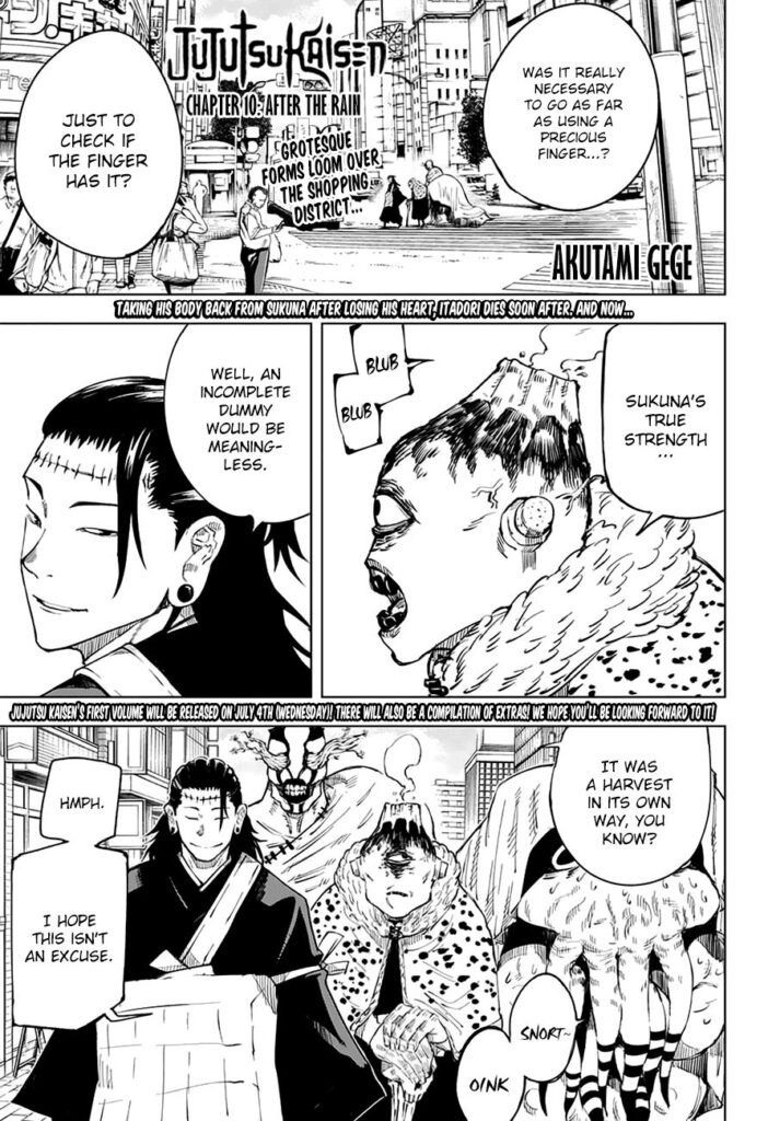 ✔   Jujutsu Kaisen, Chapter 10
