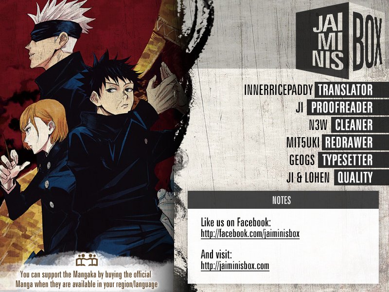 ✔   Jujutsu Kaisen, Chapter 34
