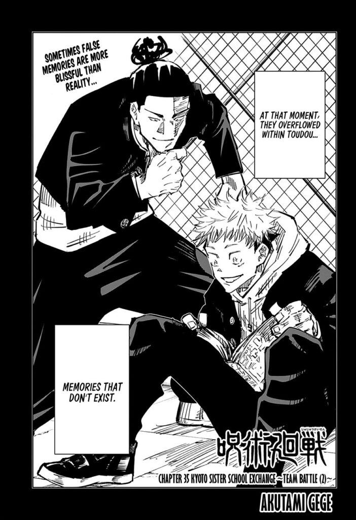 ✔   Jujutsu Kaisen, Chapter 35
