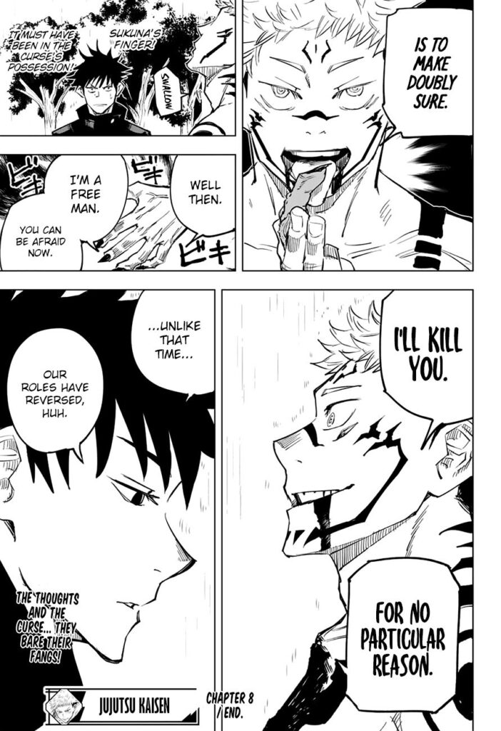 ✔   Jujutsu Kaisen, Chapter 8
