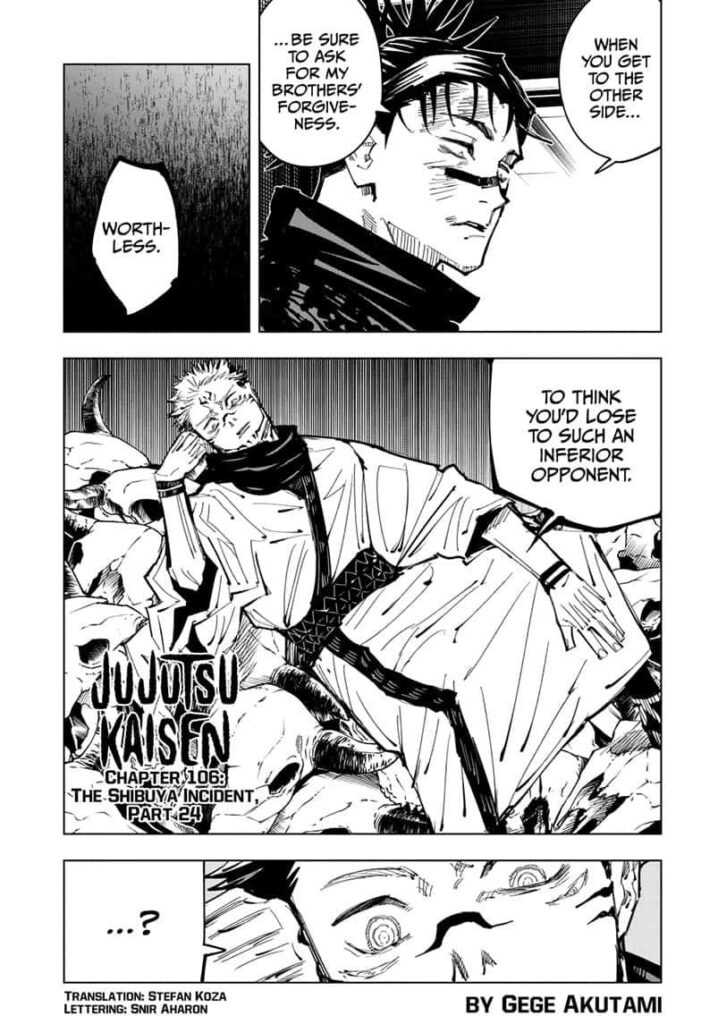 Jujutsu Kaisen, Chapter 106
