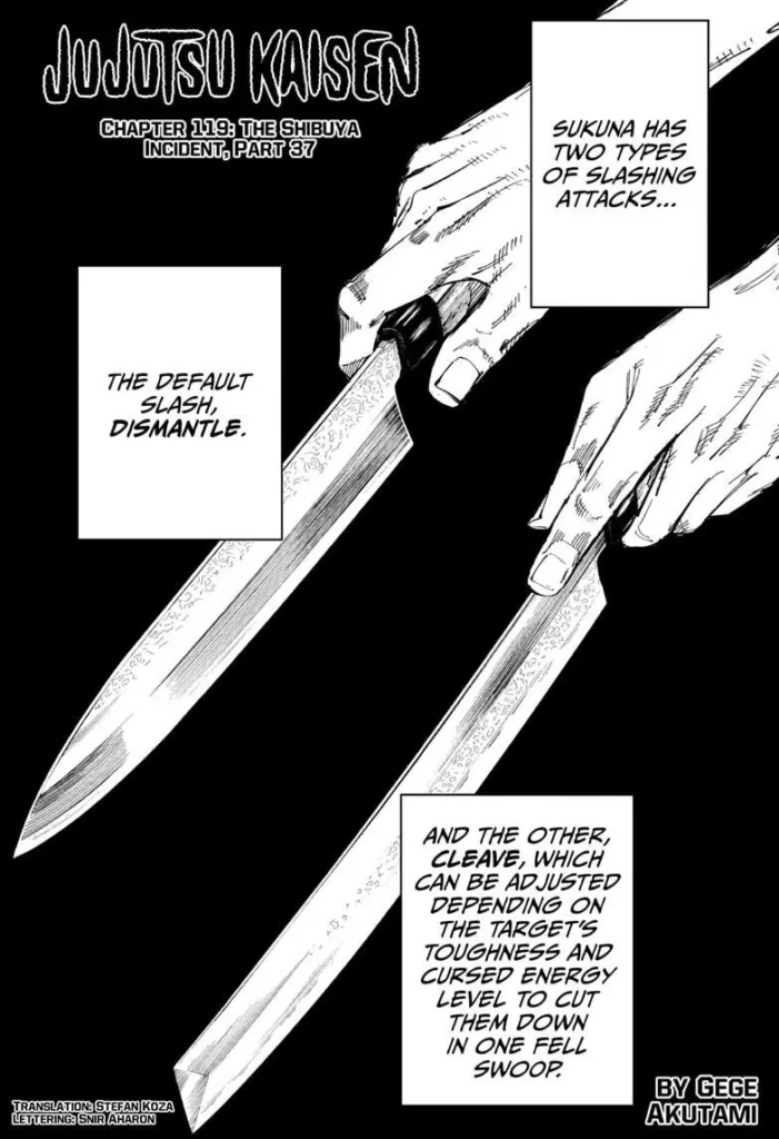 Jujutsu Kaisen, Chapter 119
