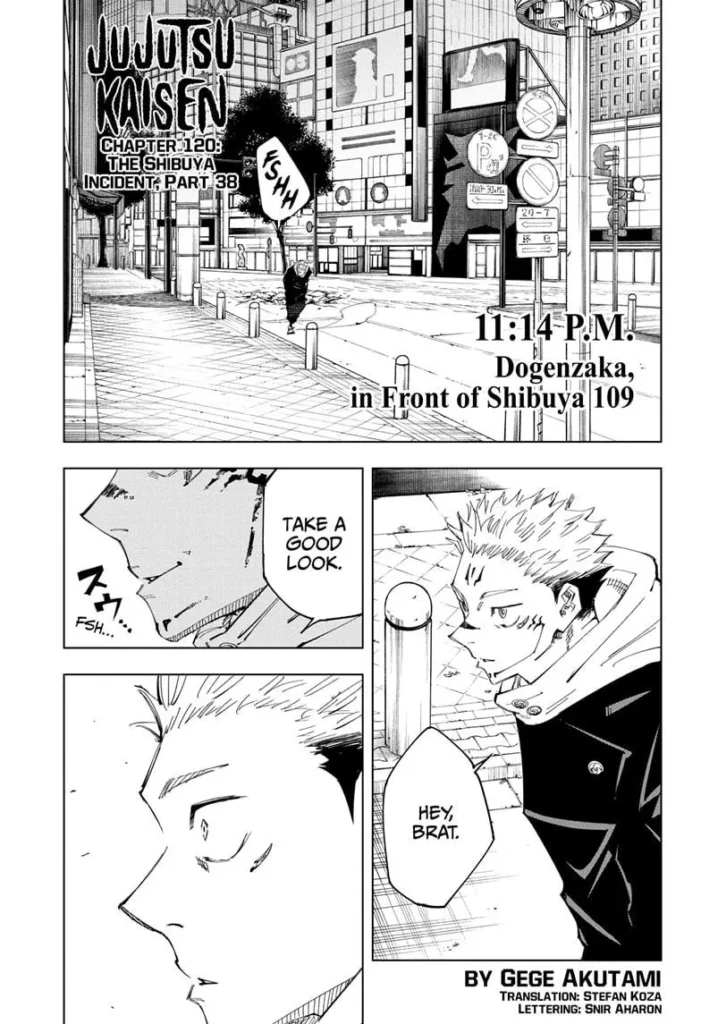 Jujutsu Kaisen, Chapter 120
