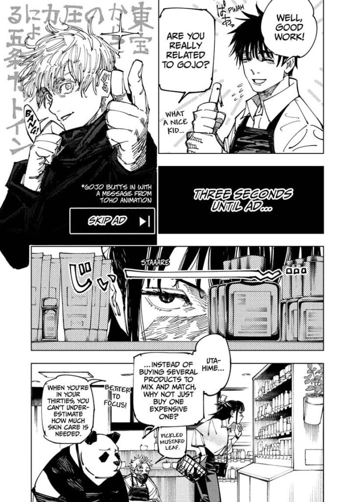 Jujutsu Kaisen Manga Chapter 168
