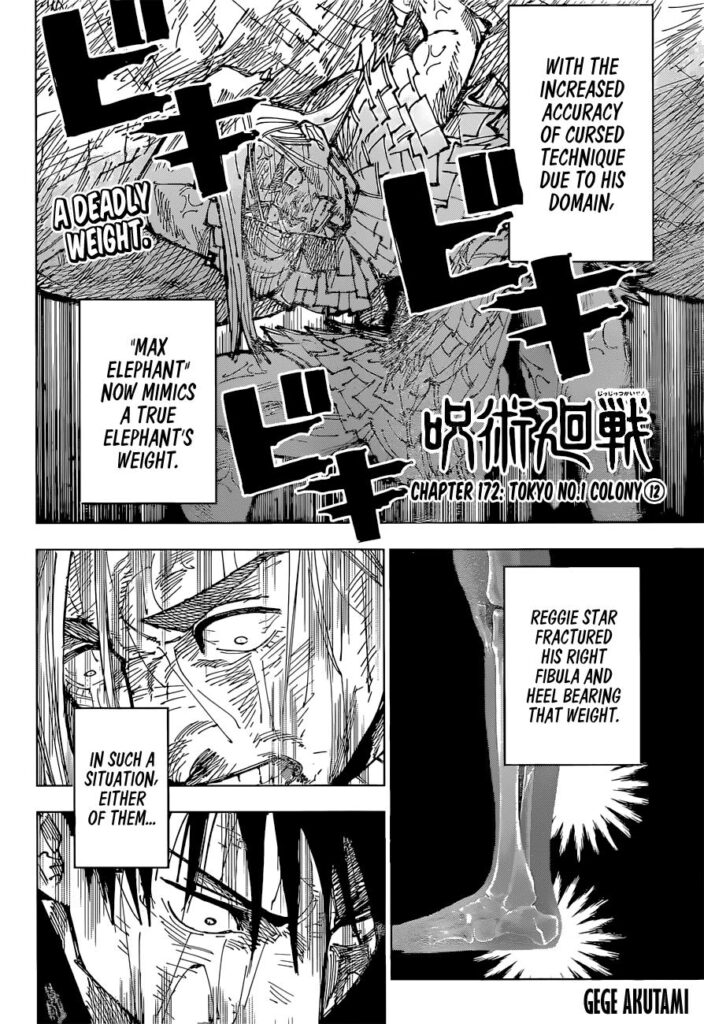 Jujutsu Kaisen Manga Chapter 172