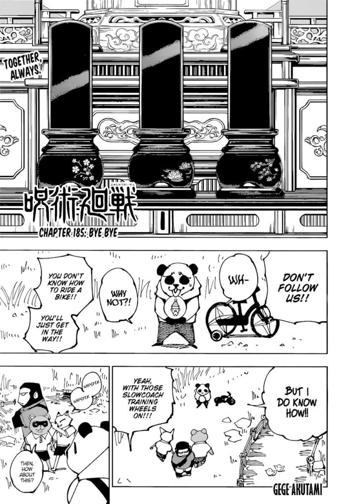 Jujutsu Kaisen Manga Chapter 185