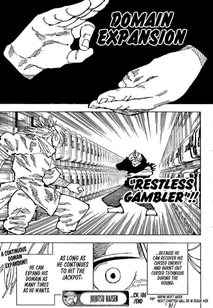 Jujutsu Kaisen Manga Chapter 186