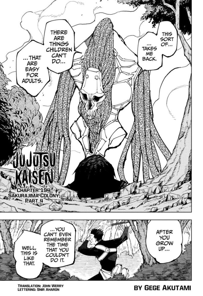 Jujutsu Kaisen Manga Chapter 194
