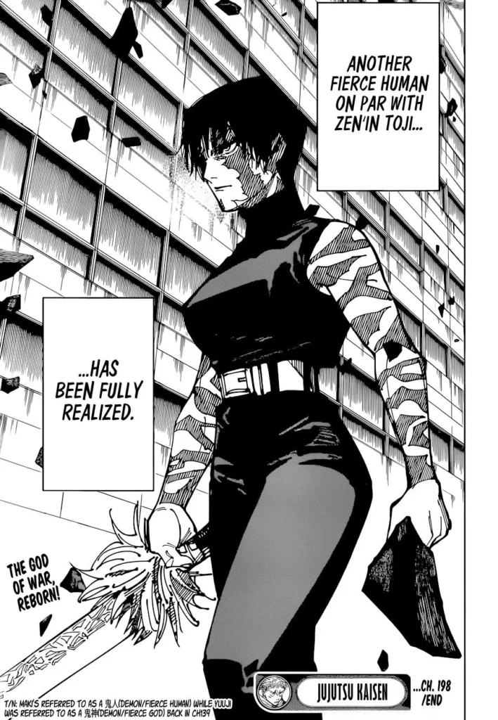 Jujutsu Kaisen manga Chapter 198