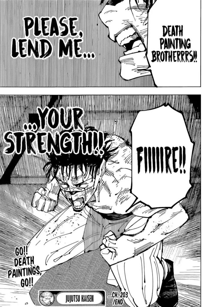 Jujutsu Kaisen manga Chapter 203