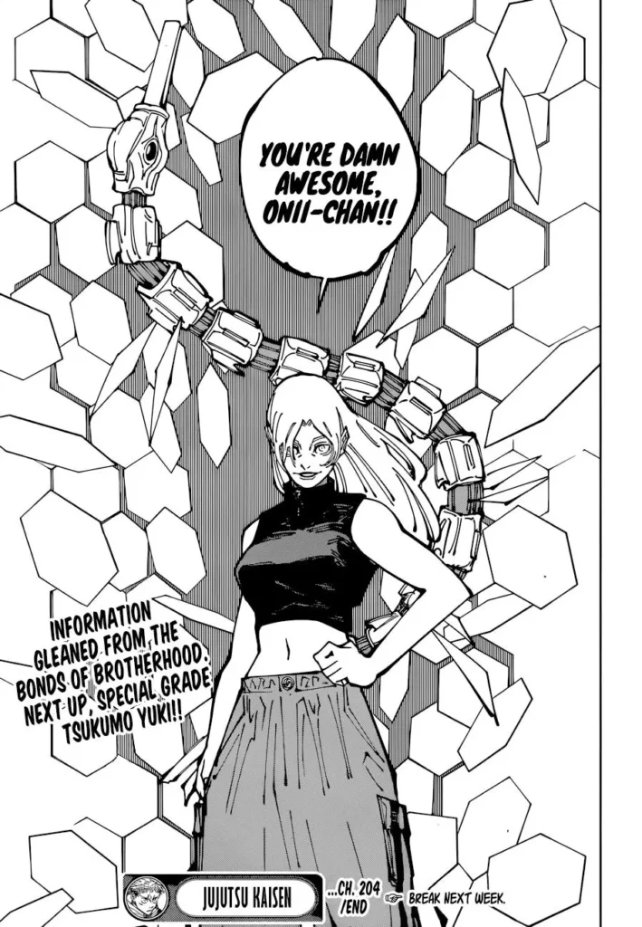 Jujutsu Kaisen manga Chapter 204