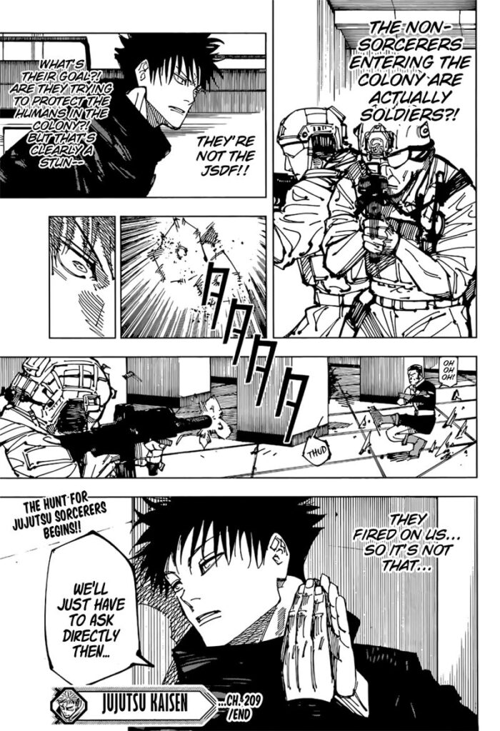 Jujutsu Kaisen manga Chapter 209