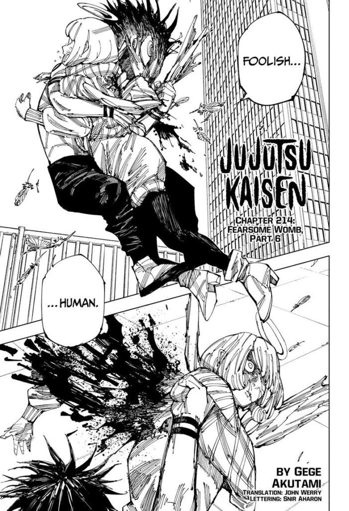 Jujutsu Kaisen Manga Chapter 214